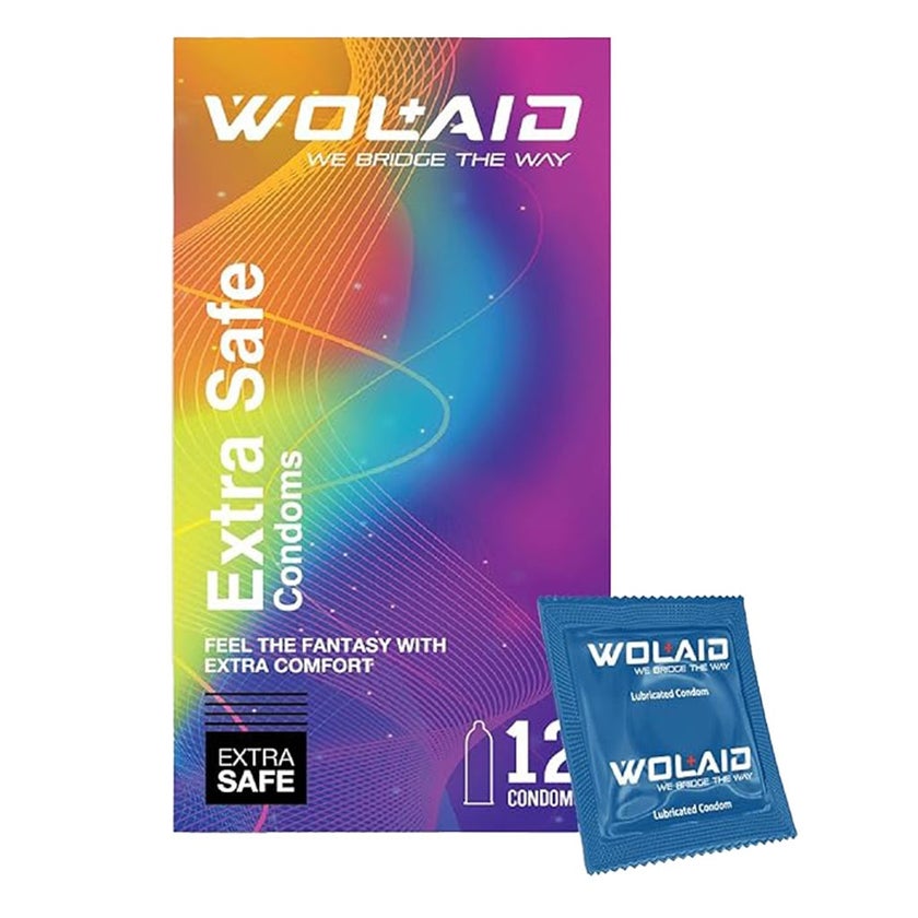 Wolaid Extra Safe Condoms, Pack of 12's
