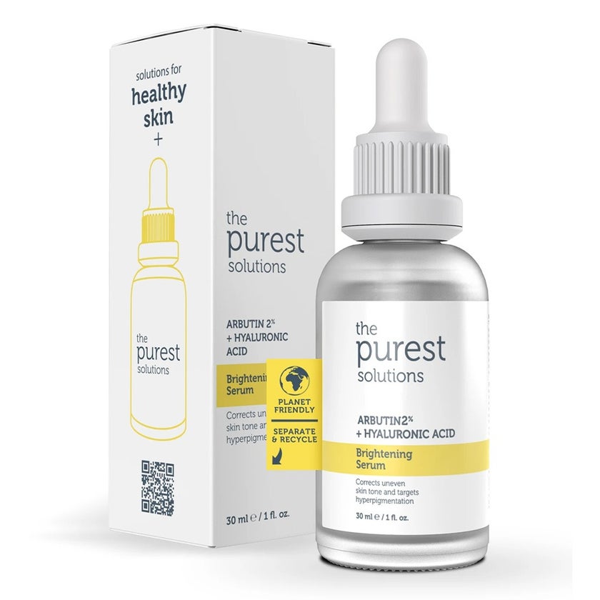 The Purest Solutions Arbutin 2% + Hyaluronic Acid Brightening Facial Serum 30ml