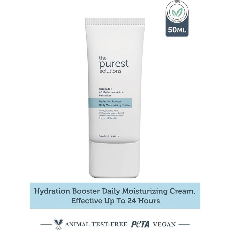 The Purest Solutions Ceramide + 4D Hyaluronic Acid + Pentavitin Hydration Booster Daily Moisturizing Cream 50ml