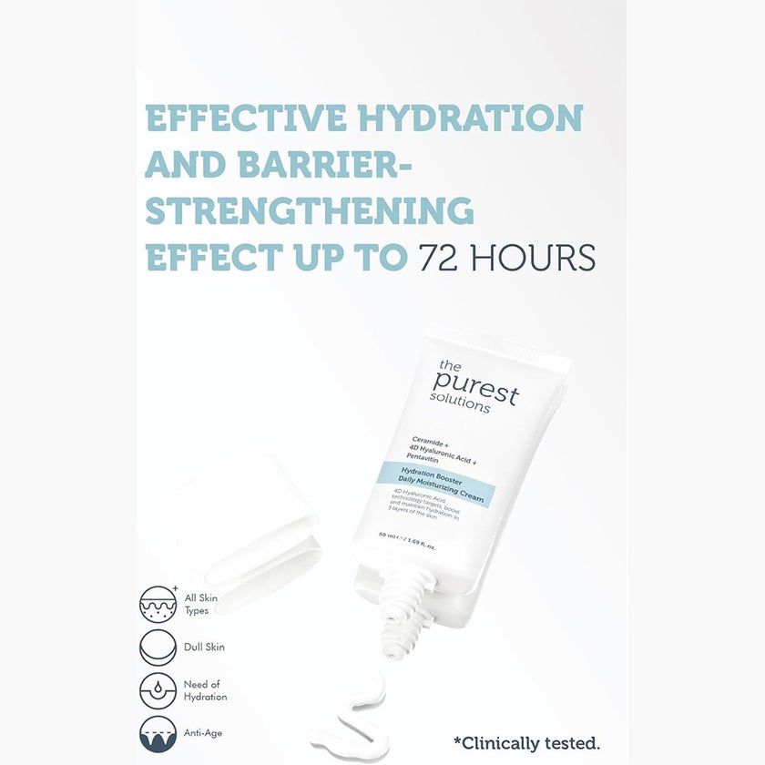 The Purest Solutions Ceramide + 4D Hyaluronic Acid + Pentavitin Hydration Booster Daily Moisturizing Cream 50ml