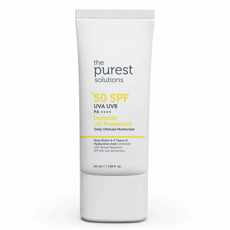 The Purest Solutions Invisible UV Protection Daily Ultimate Moisturizer Sunscreen With SPF 50+ & PA++++ 50ml