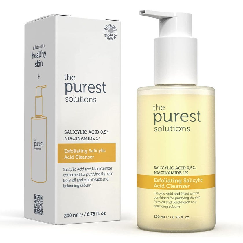 The Purest Solutions 0.5% Salicylic Acid & 1% Niacinamide Exfoliating Salicylic Acid Cleanser 200ml