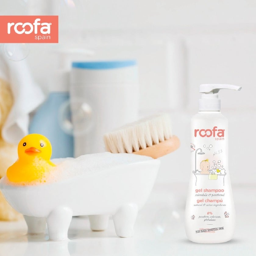 Roofa Soft Gel Baby Shampoo With Calendula & Panthenol For Sensitive Skin 500ml