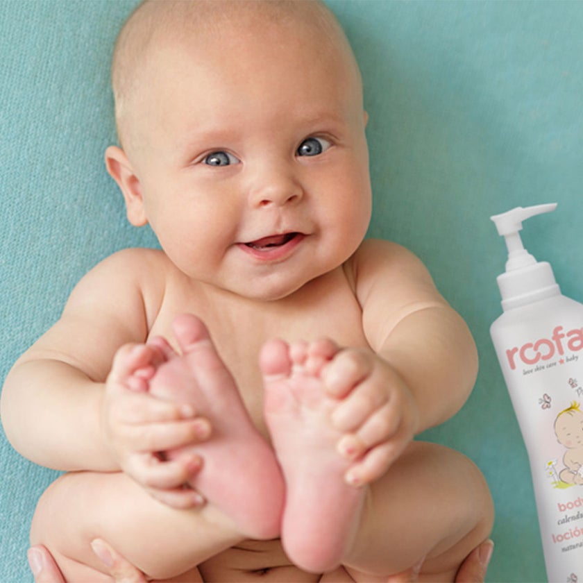 Roofa Baby Moisturizing Body Lotion With Calendula & Panthenol For Sensitive Skin 300ml
