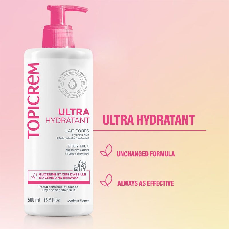 Topicrem Ultra-Moisturizing Body Milk 500ml