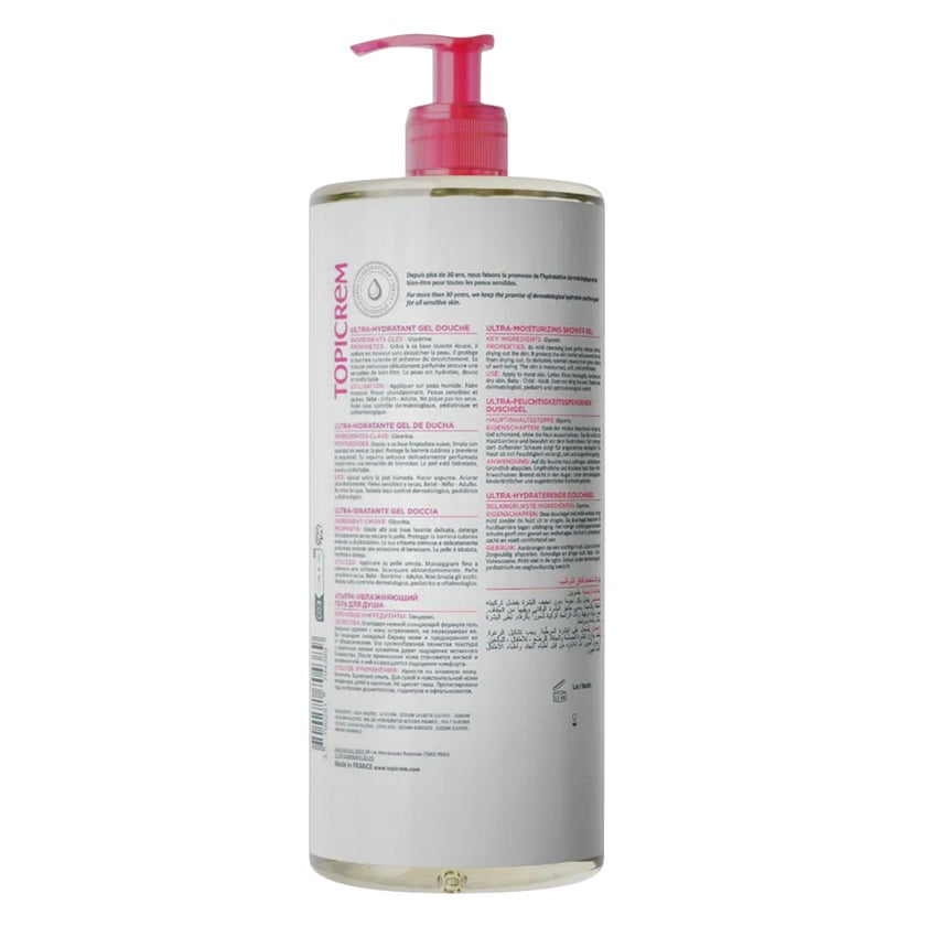 Topicrem Ultra Hydrant Shower Gel For Sensitive & Dry Skin 500ml