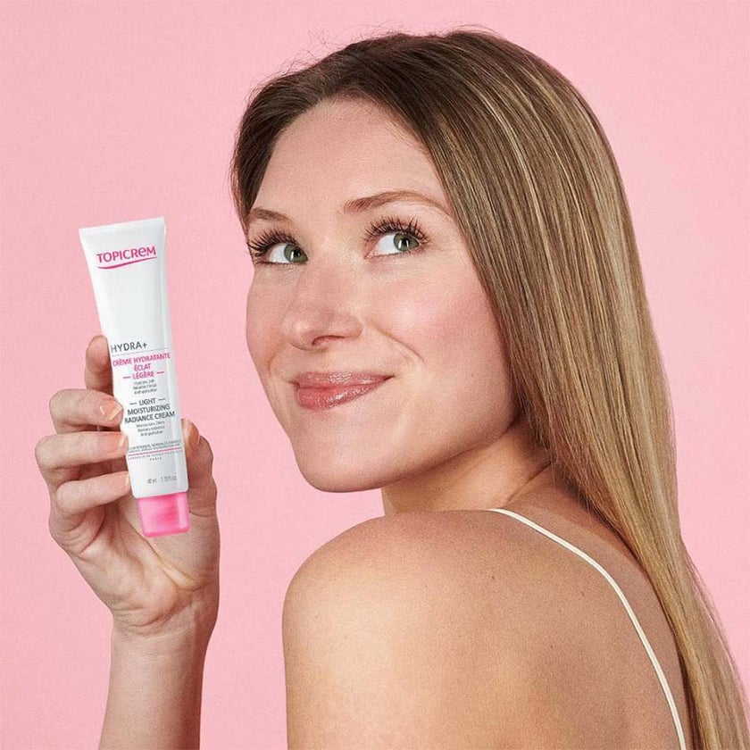Topicrem Hydra+ Light Moisturizing Radiance Cream For Sensitive & Normal To Combination Skin 40ml
