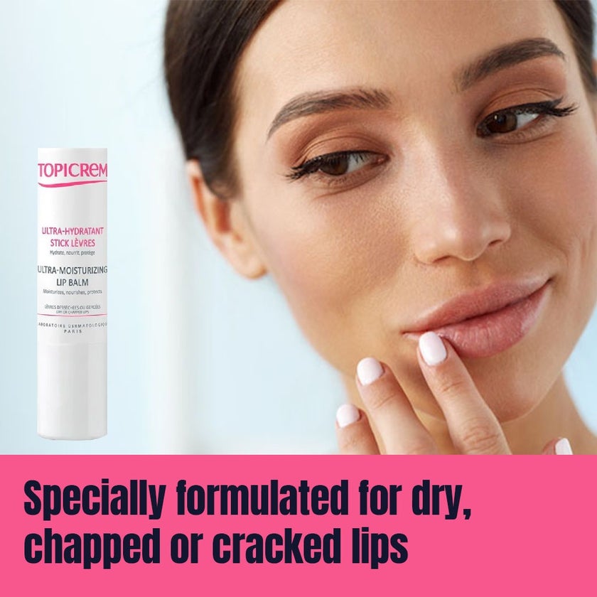Topicrem Ultra-Moisturizing Lip Balm For Dry And Chapped Lips 5g