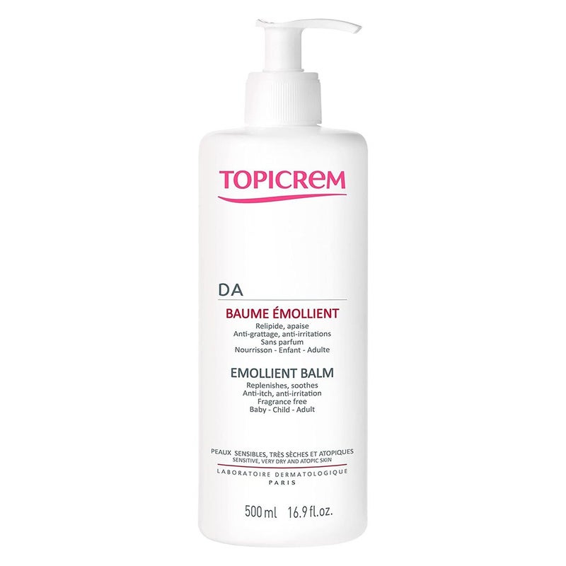 Topicrem DA Emollient Balm For Sensitive, Atopic & Very Dry Skin 500ml