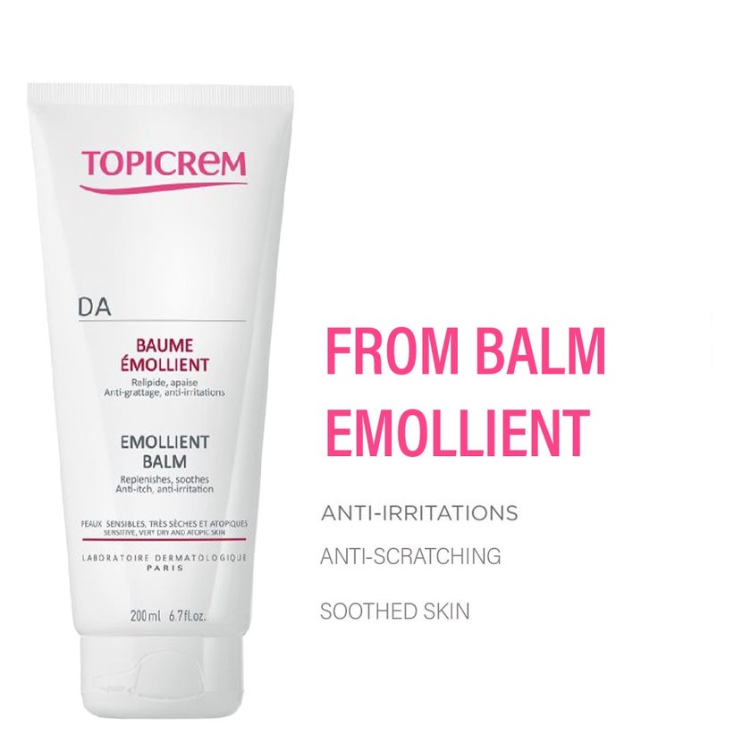 Topicrem DA Emollient Balm For Sensitive, Atopic & Very Dry Skin 200ml