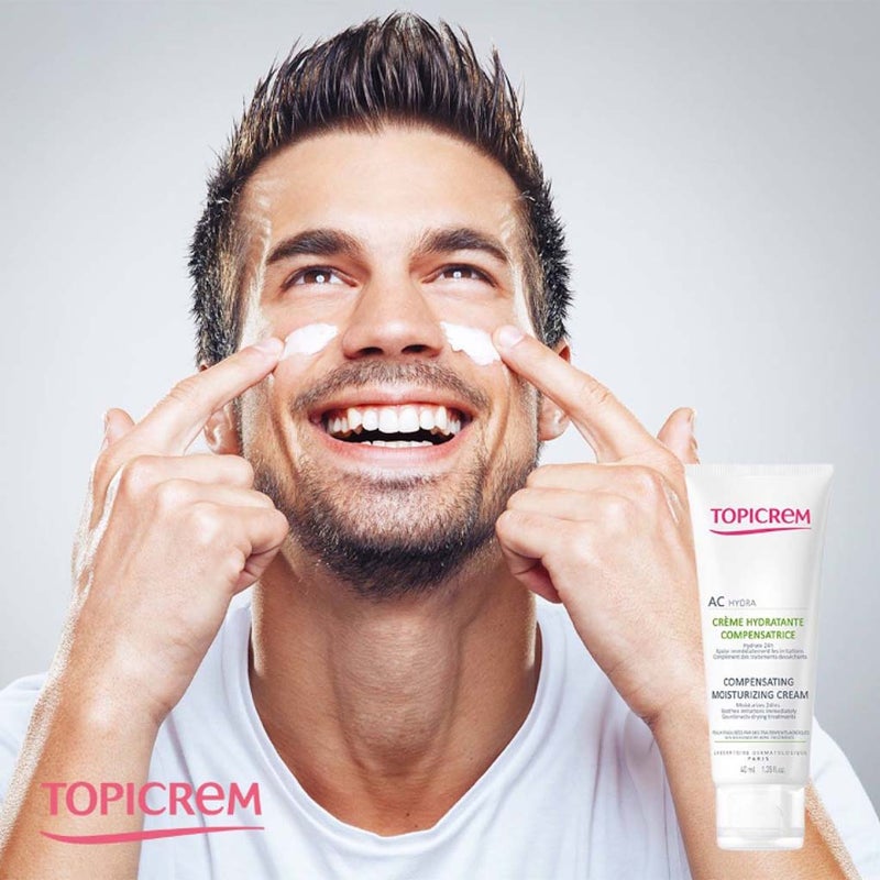 Topicrem AC Hydra Compensating Moisturizing Cream For Skin Weakened By Acne Treatments 40ml