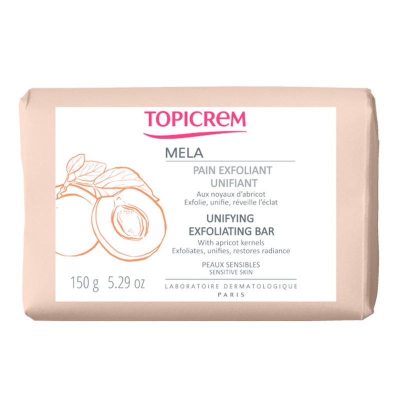 Topicrem Mela Unifying Exfoliating Bar For Sensitive Skin 150g