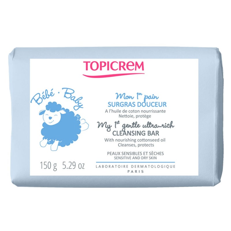 Topicrem My 1st Gentle Ultra-Rich Cleansing Bar For Sensitive & Dry Skin 150g