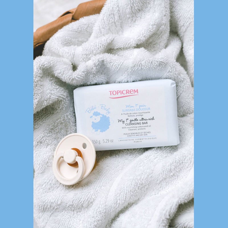 Topicrem My 1st Gentle Ultra-Rich Cleansing Bar For Sensitive & Dry Skin 150g