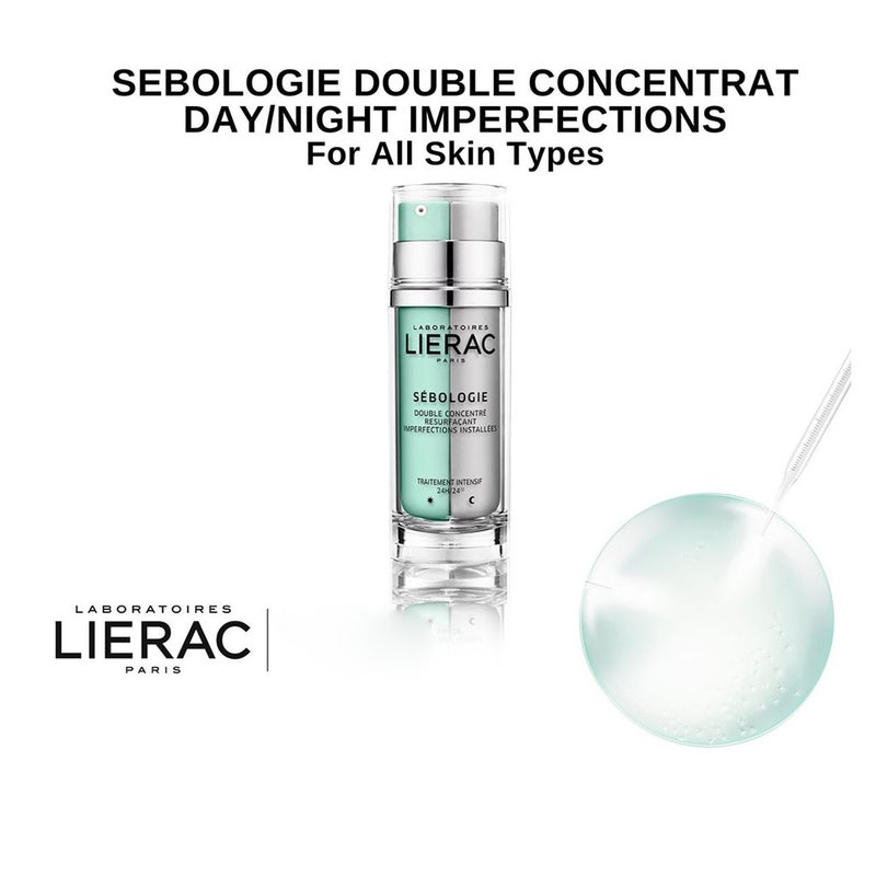 Lierac Sebologie Persistent Imperfections Resurfacing Day & Night Double Concentrate 30ml