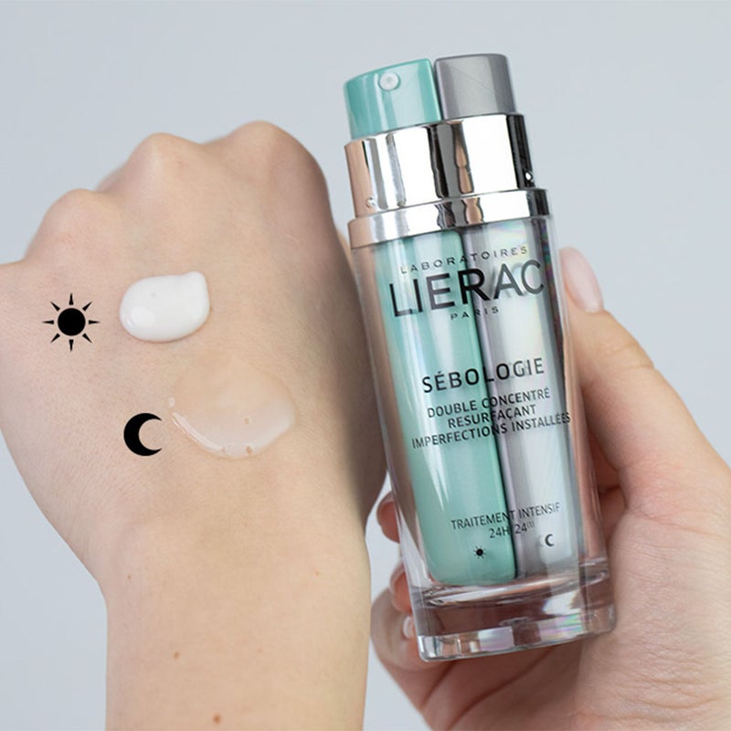 Lierac Sebologie Persistent Imperfections Resurfacing Day & Night Double Concentrate 30ml