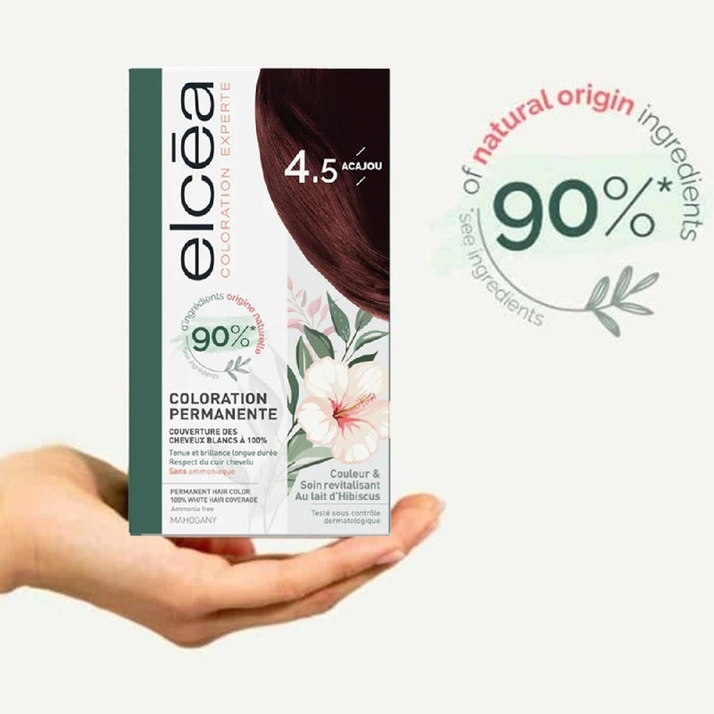 Noreva Elcea Coloration Experte Permanent Hair Color - 4.5 Mahogany