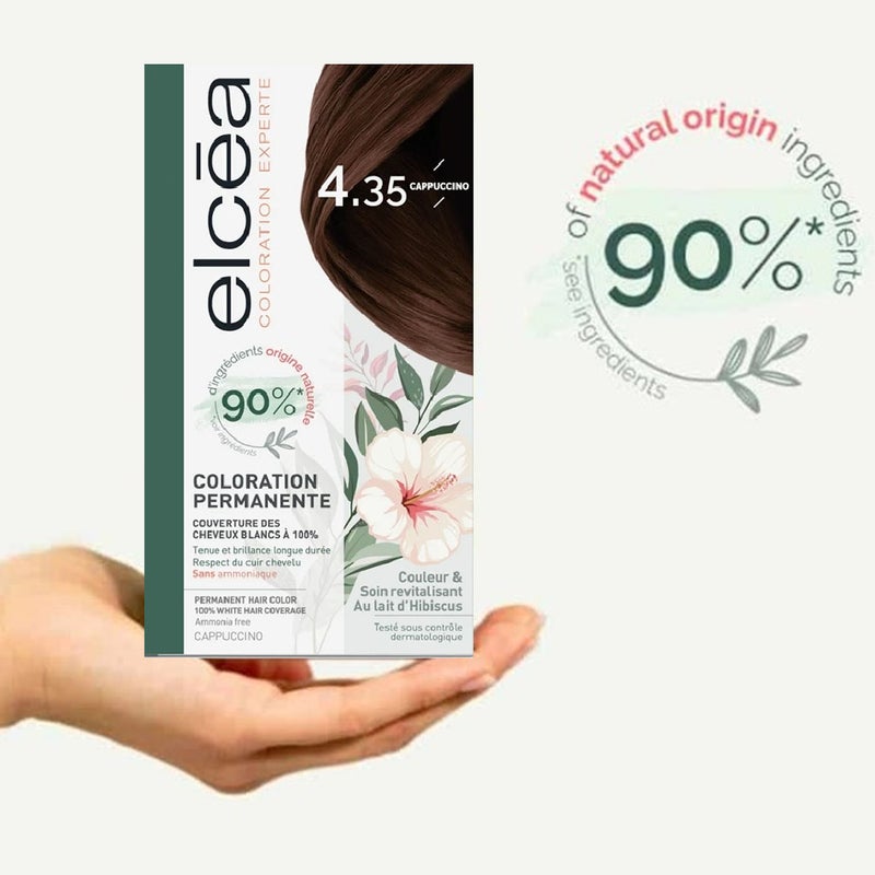 Noreva Elcea Coloration Experte Permanent Hair Color - 4.35 Cappuccino