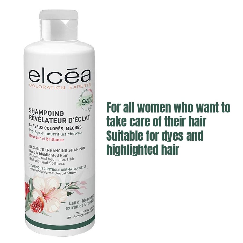 Noreva Elcea Coloration Experte Radiance Enhancing Shampoo For Dyed & Highlighted Hair 250ml