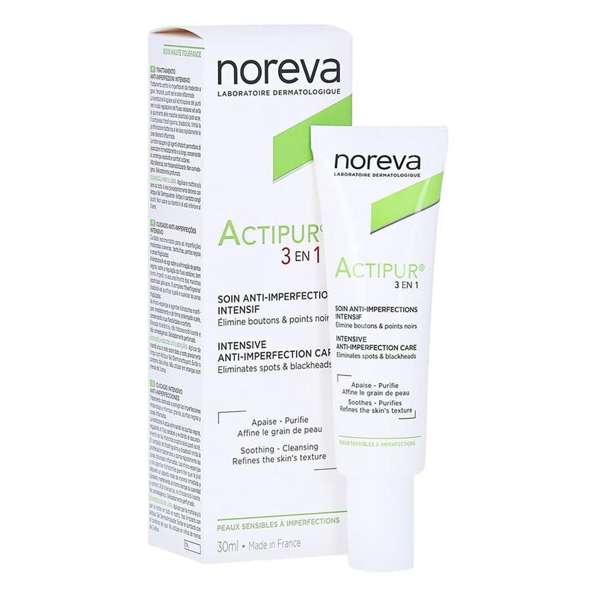 Noreva Actipur 3-in-1 Anti-Imperfection Care Cream For Acne Prone Skin 30ml