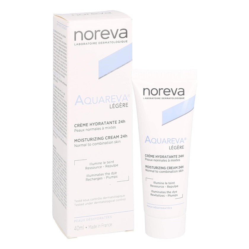 Noreva Aquareva Light 24-hour Moisturizing Cream For Normal To Combination Skin Types 40ml