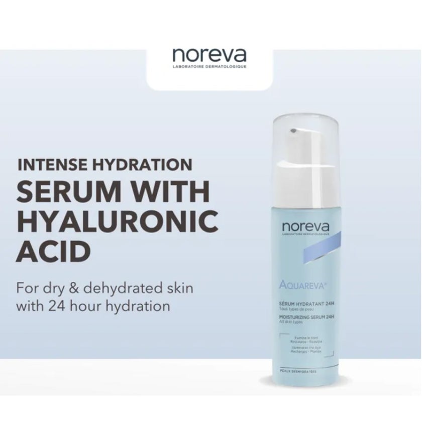Noreva Aquareva 24-Hour Moisturizing Serum For All Skin Types 30ml