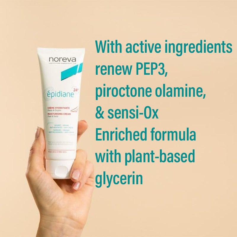 Noreva  Epidiane 24 Hour Moisturizing Cream For Feet & Nails 125ml