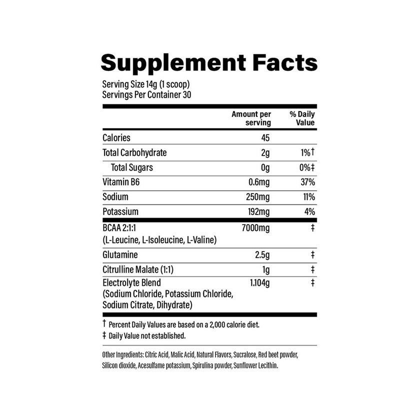 Muscle Bolt BCAA 7000 Plus For Muscle Recovery & Endurance Grape 30 Servings, 420g