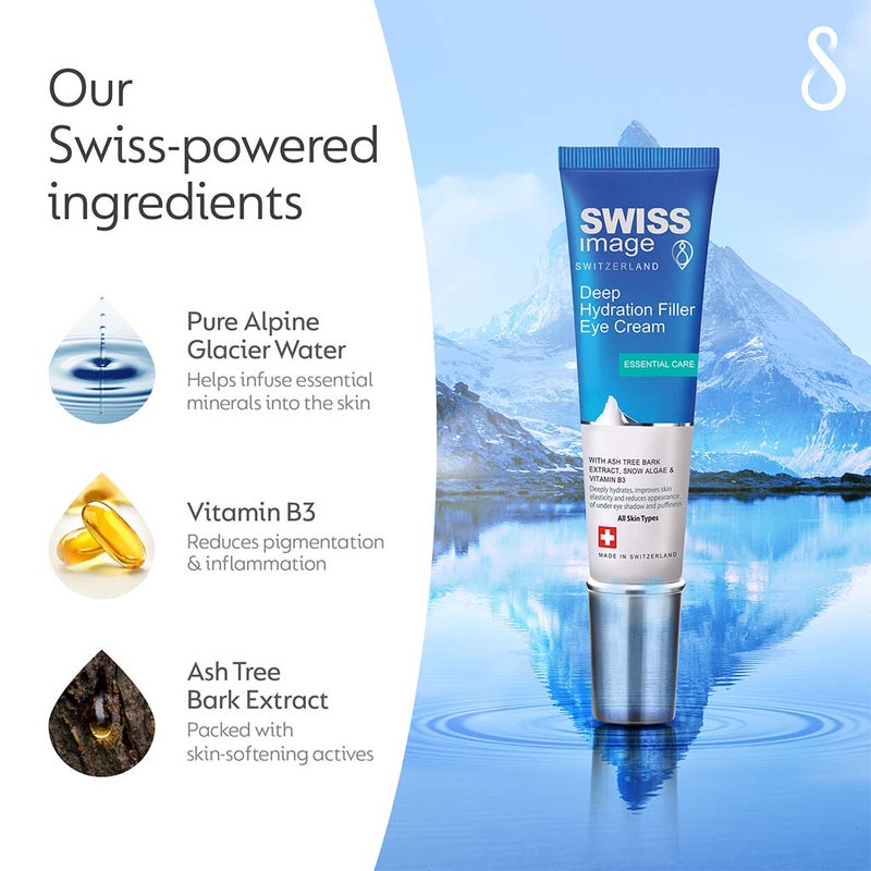 Swiss Image Essential Care Deep Hydration Filler Eye Cream For All Skin Types 15ml