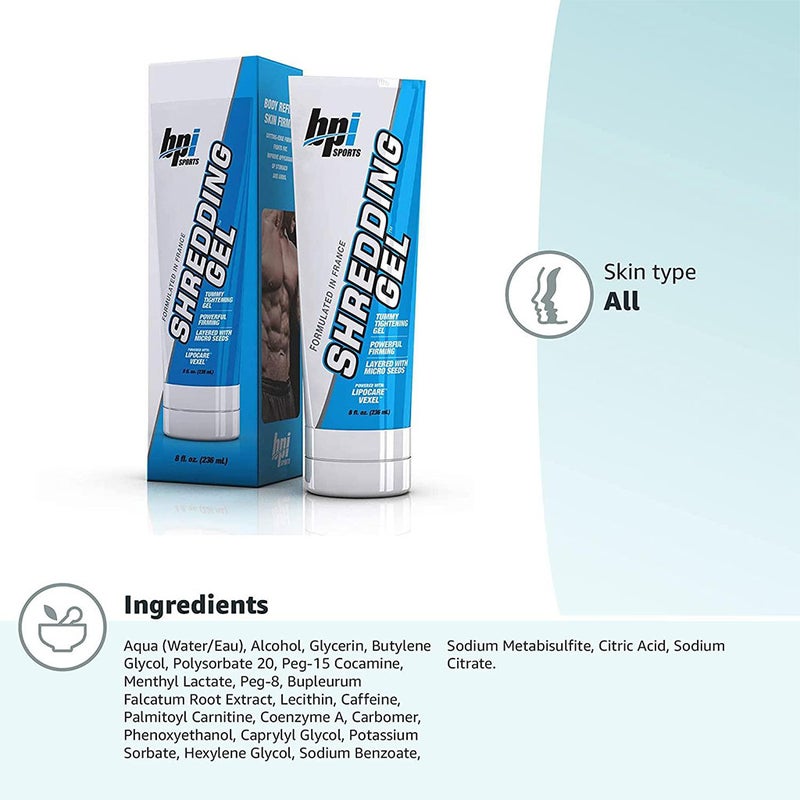 BPI Sports Shredding Gel For Skin Firming & Toning 8oz