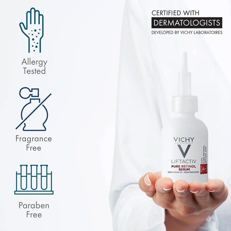 Vichy Liftactiv 0.2% Pure Retinol Specialist Deep Wrinkles Face Serum 30ml