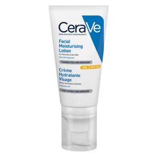 CeraVe AM Facial Moisturizing Lotion With UV Protection SPF30 For Normal To Dry Skin, Fragrance Free 52ml
