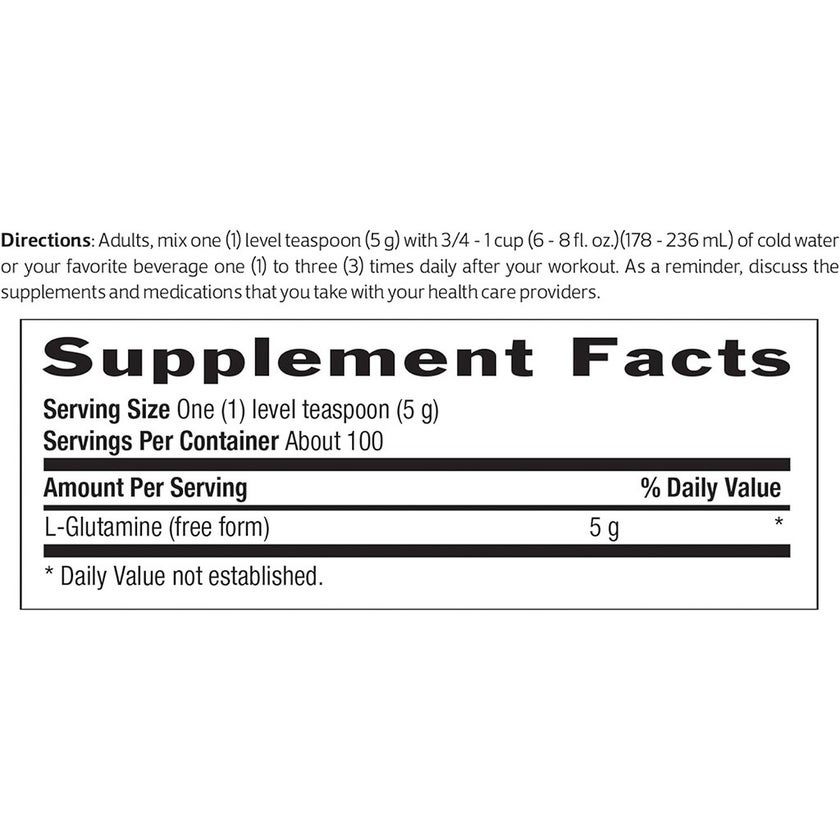 Biochem Glutamine Pure Fermented Amino acid Powder 500g