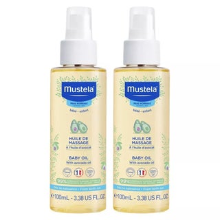 Mustela Baby Massage Oil With Avocado 2 x 100ml, Promo Pack of 2's
