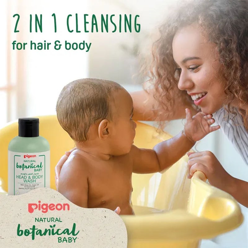Pigeon Natural Botanical Baby Skincare Head & Body Wash 200ml