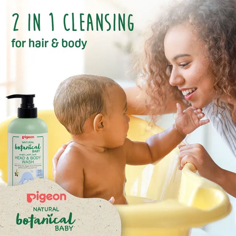 Pigeon Natural Botanical Baby Skincare Head & Body Wash 500ml