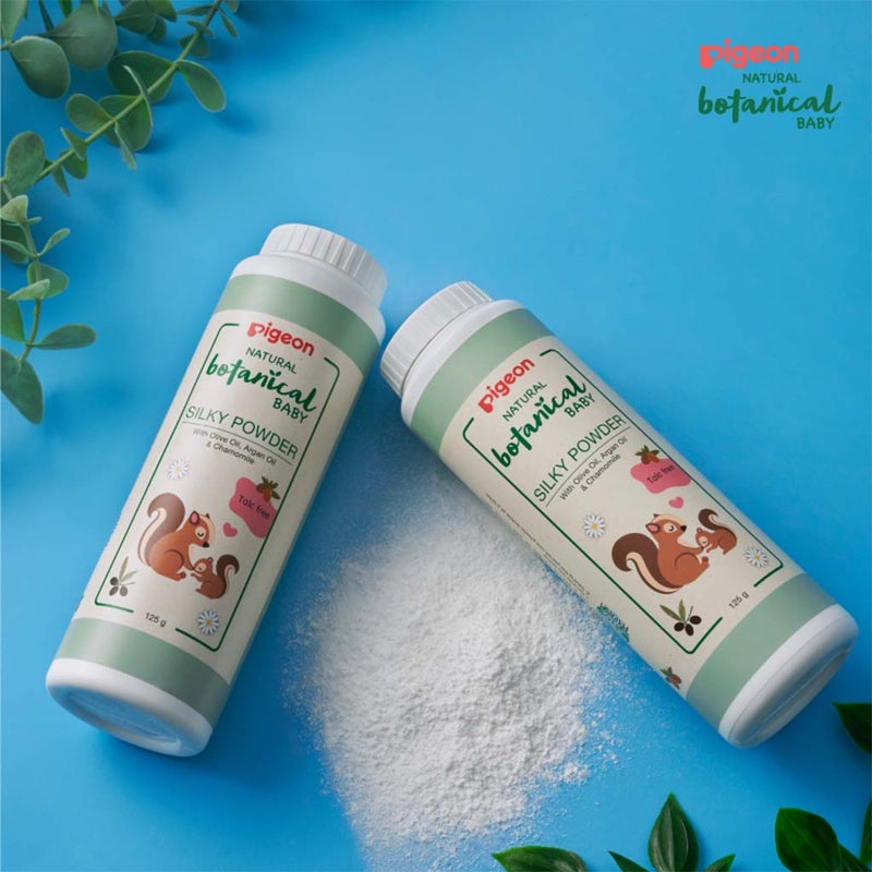 Pigeon Natural Botanical Baby Silky Talc-Free Powder 125g