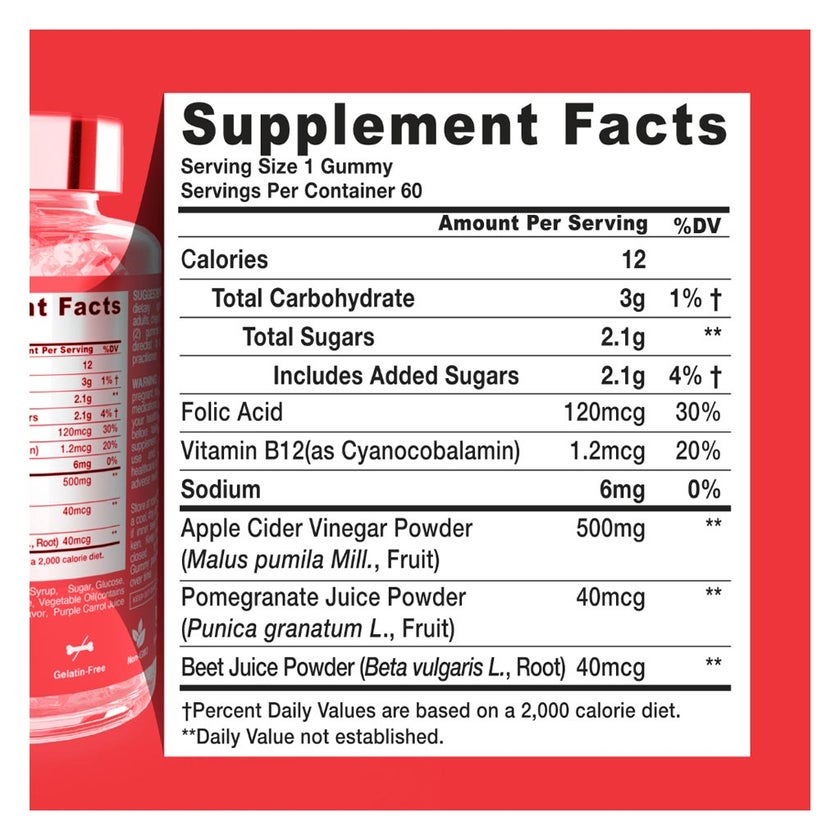 Dr. Gummies Apple Cider Vinegar Gummies For Weight Loss, Pack of 60's