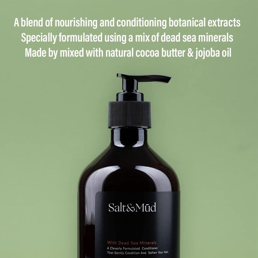 Salt And Mud Hair Conditioner With Dead Sea Minerals & Bergamot Rind 500ml