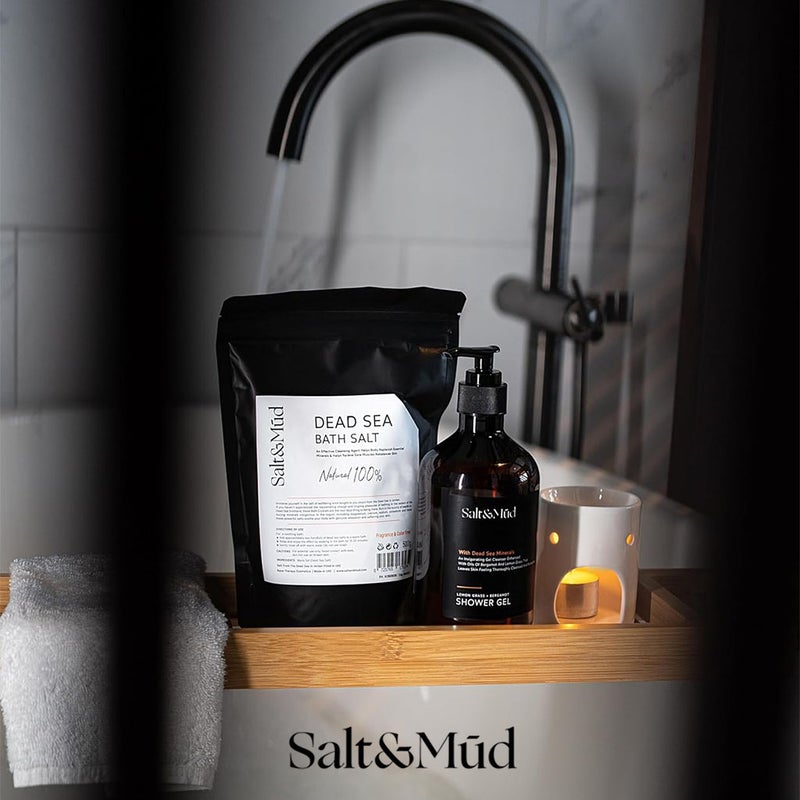 Salt And Mud Invigorating Shower Gel Cleanser With Dead Sea Minerals, Lemon Grass & Bergamot 500ml