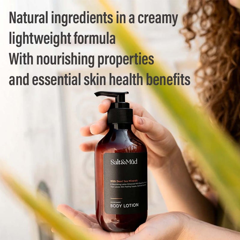 Salt And Mud Nourishing Body Lotion With Dead Sea Minerals & Rosemary 500ml