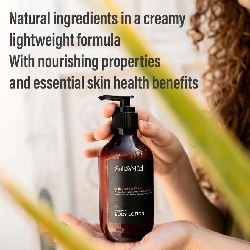 Salt And Mud Nourishing Body Lotion With Dead Sea Minerals & Rosemary 500ml