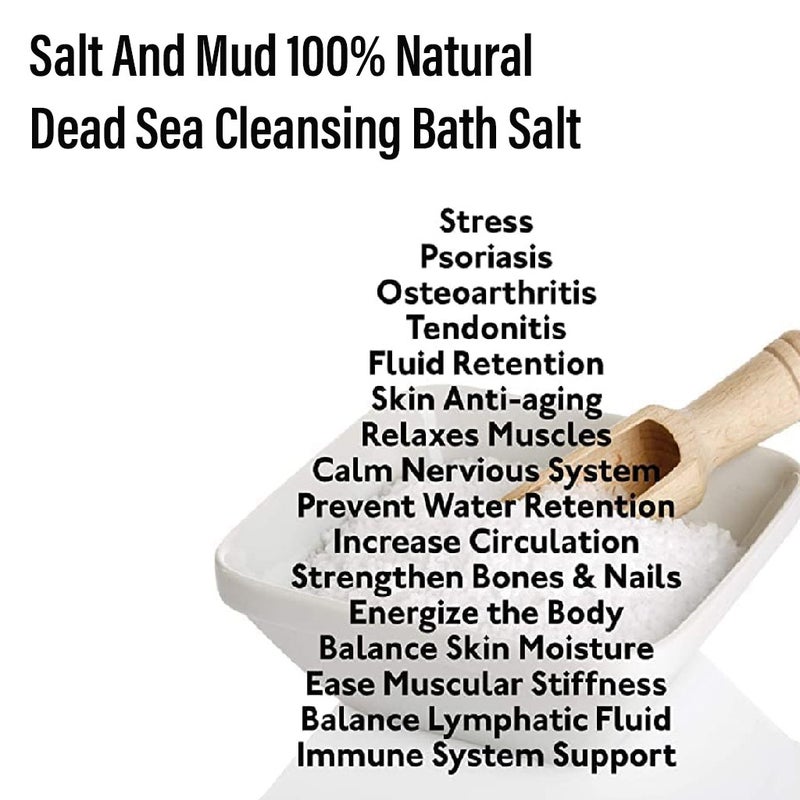 Salt And Mud 100% Natural Dead Sea Cleansing Bath Salt 500g