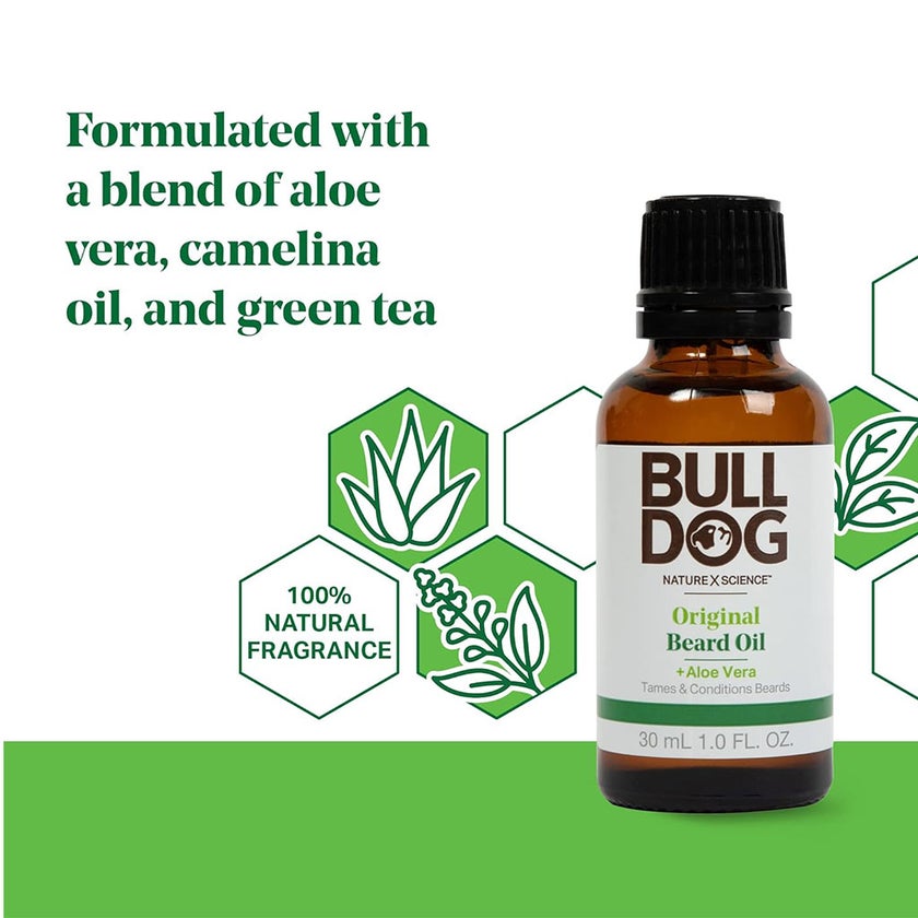 Bulldog Skincare Original Beard Oil With Aloe Vera 30ml