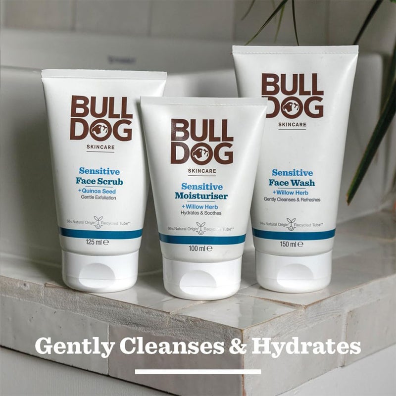 Bulldog Skincare Sensitive Face Wash For Men With Willow Herb 150ml