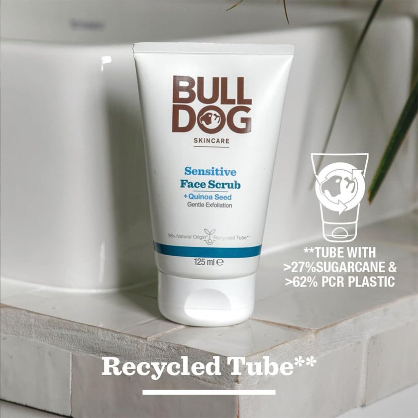 Bulldog Skincare Sensitive Face Scrub For Men With Willow Herb 125ml