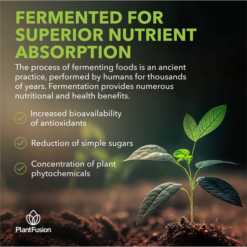 PlantFusion Organic Fruitiful Greens Fermented Superfood Powder Blend 240g