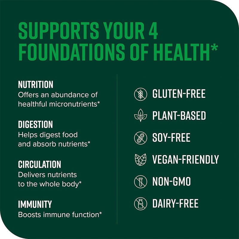 Vibrant Health Green Vibrance +25 Billion Probiotics Plant Based Super Food Powder 660g