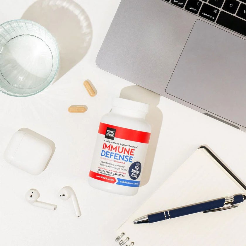 Vibrant Health Immune Defense Capsules with Red Marine Algae, Pack of 60's