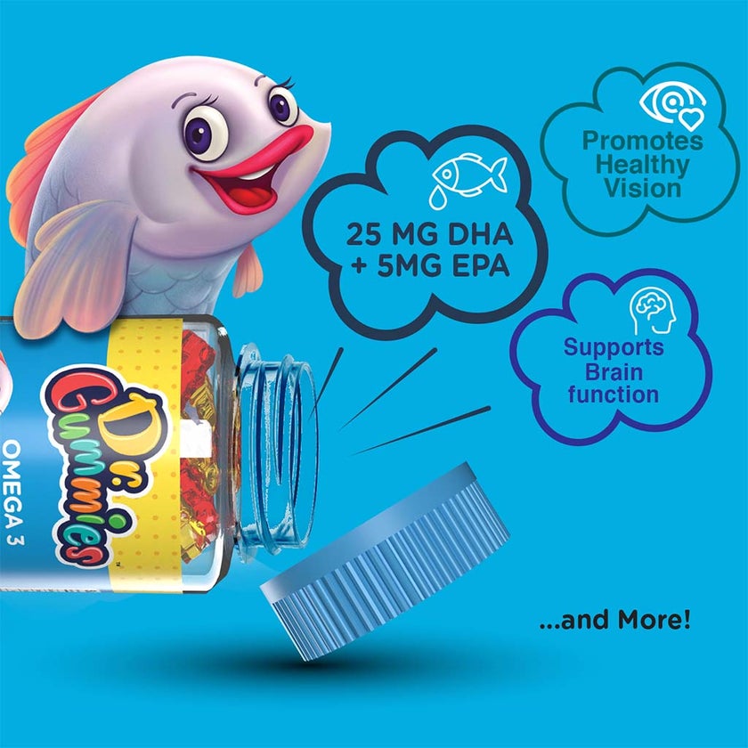 Dr. Gummies Kids Omega 3 Gummies, Pack of 60's